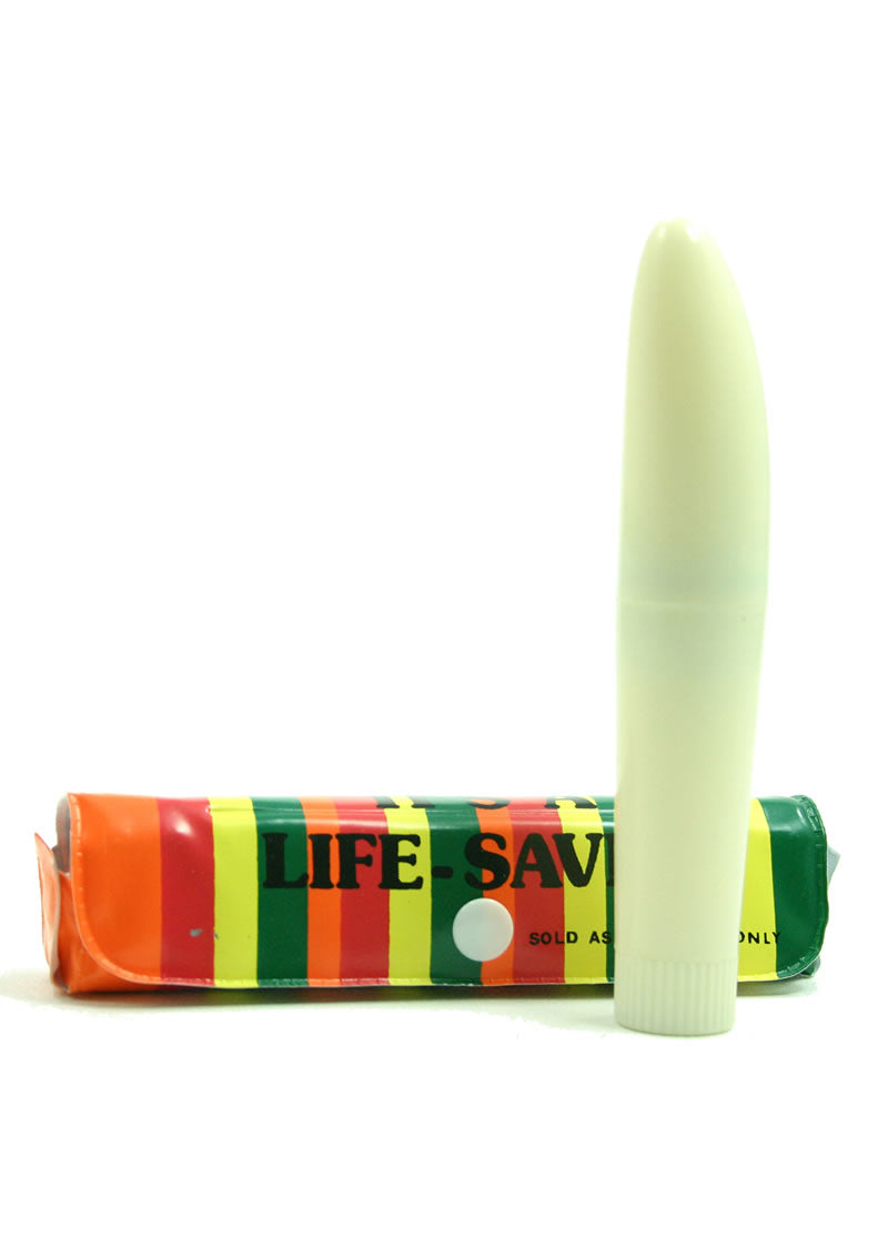Vibrador Life-Saver de 4,5 pulgadas - Blanco