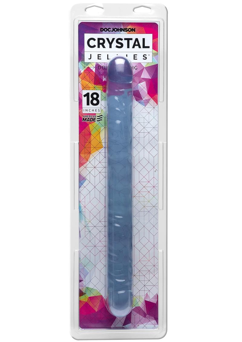 18 Crystal Jellie Dbl Dong - Transparente