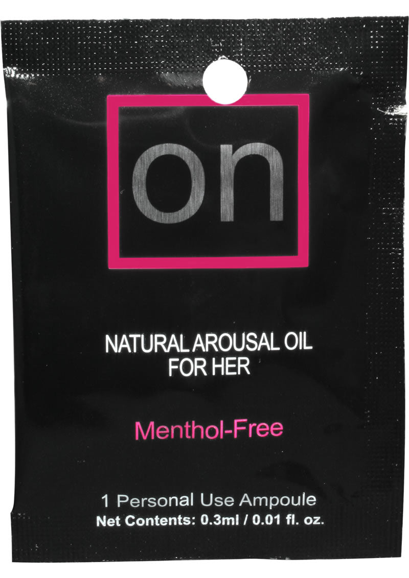 Aceite de excitación natural Sensuva On para ella 0,3 ml (24 por recarga)