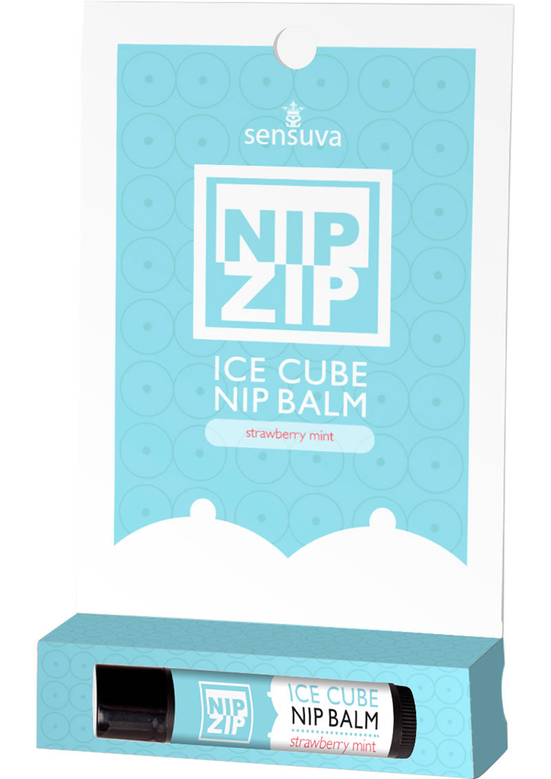 Bálsamo para pezones Sensuva Nip Zip Ice Cube sabor fresa y menta