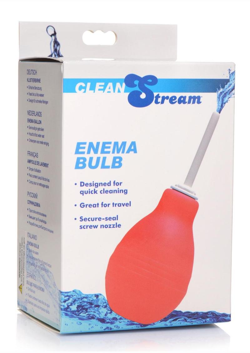 Pera de enema CleanStream - Roja