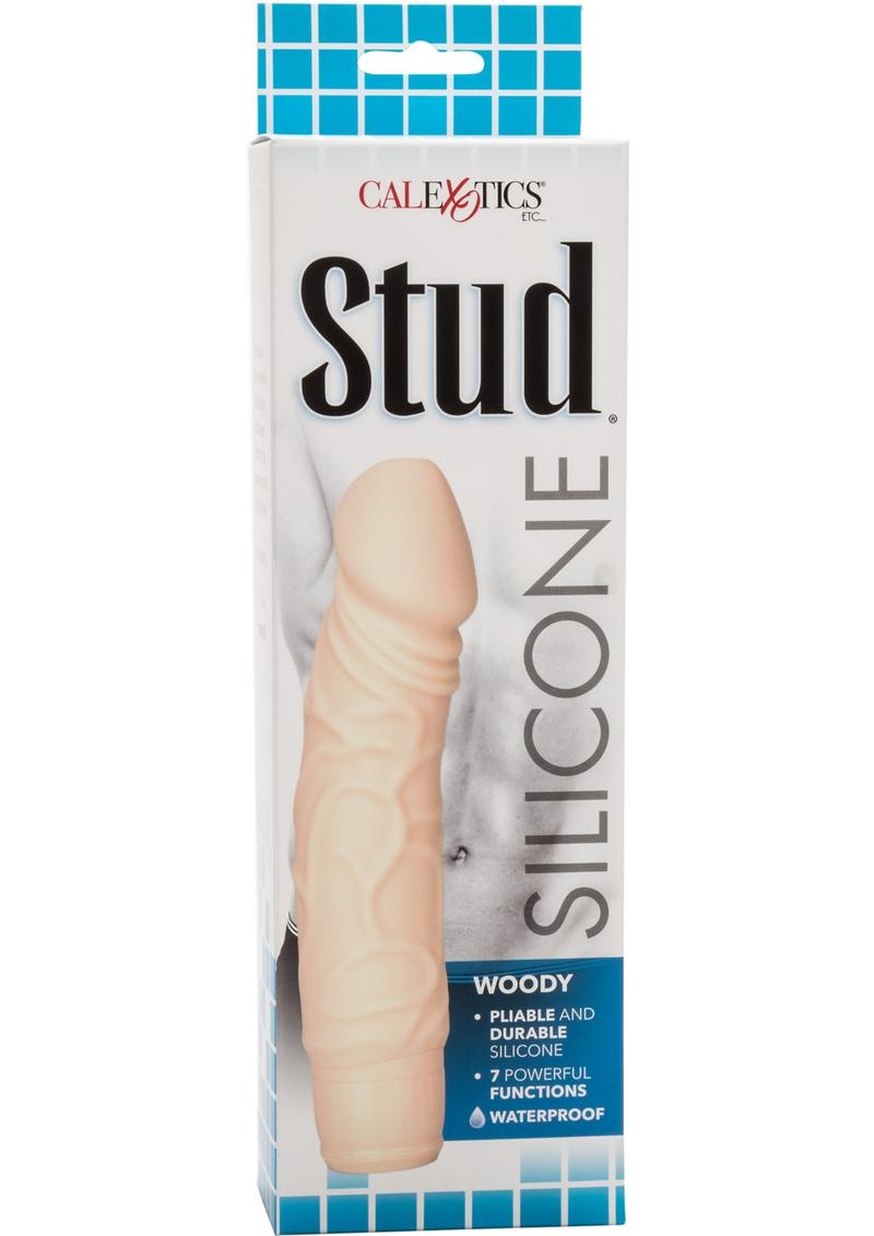 Vibrador de silicona con forma de semental de madera - Vainilla