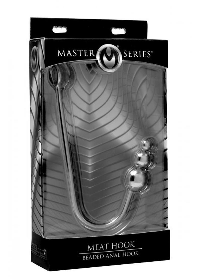 Gancho anal con cuentas Master Series Meat Hook - Plateado