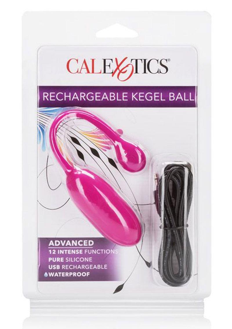Bola Kegel Recargable por USB de Silicona de 3" - Rosa