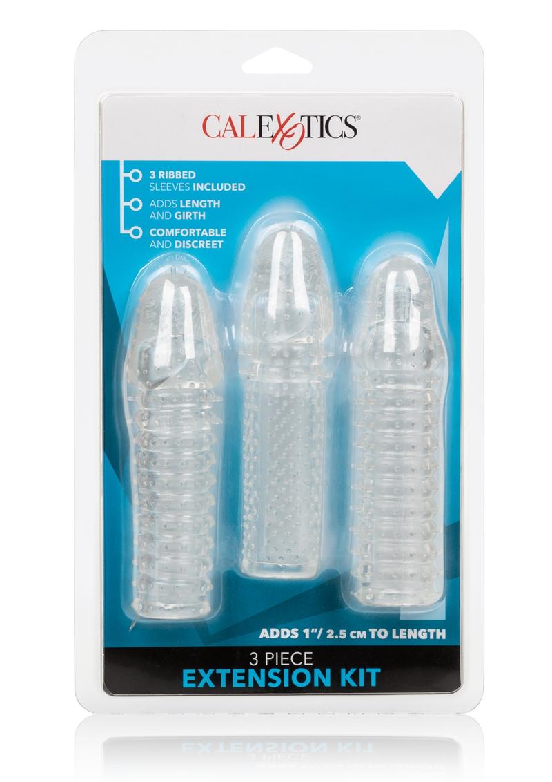 Kit de extensión de 3 piezas texturizadas de 6 pulgadas cada una - Transparente