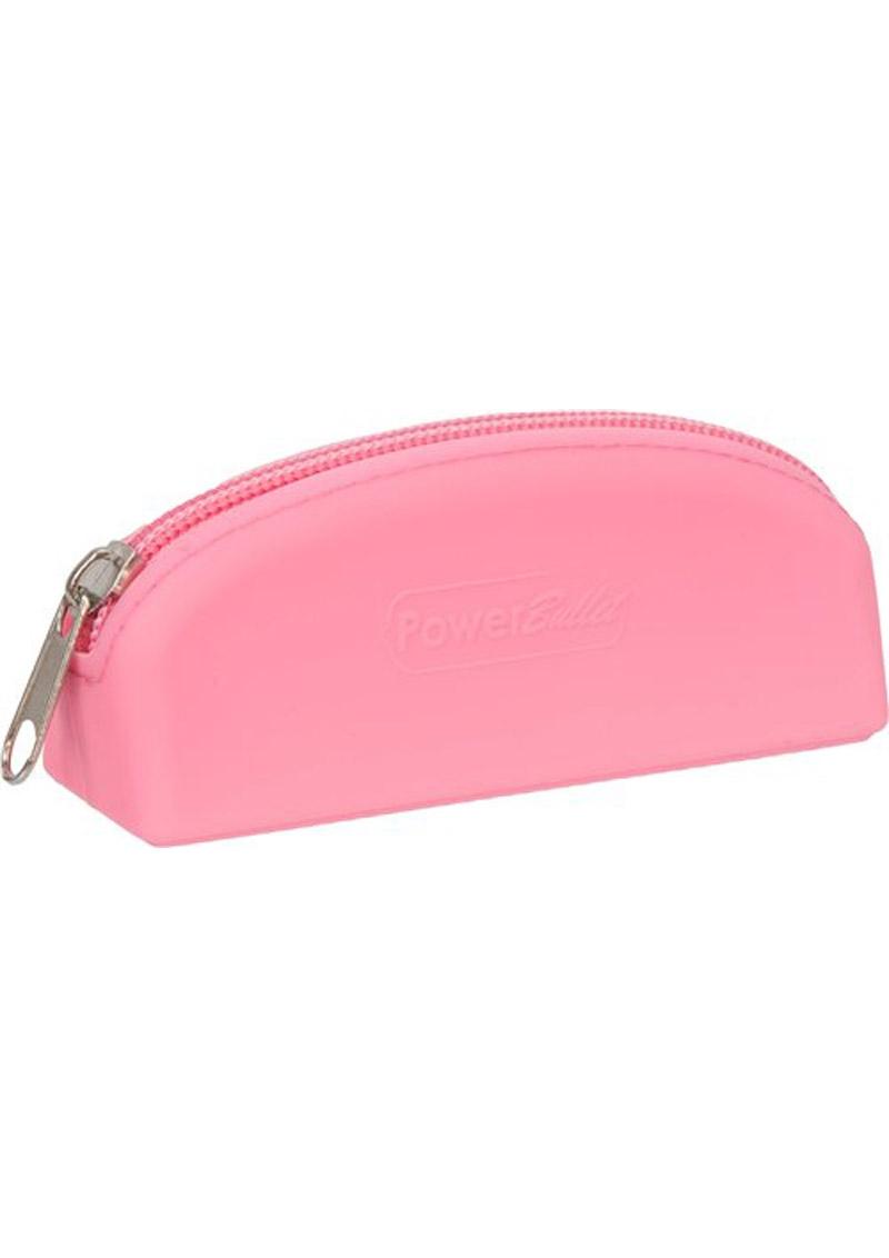 Bolsa de almacenamiento de silicona PowerBullet con cremallera - Rosa