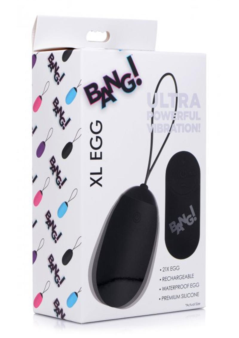Huevo vibrador Bang! XL - Negro