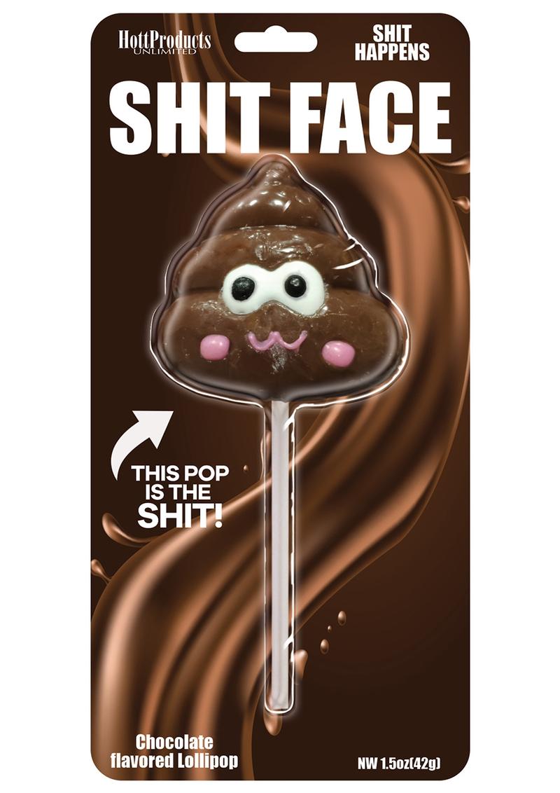Paletas de caca con sabor a chocolate Shit Face