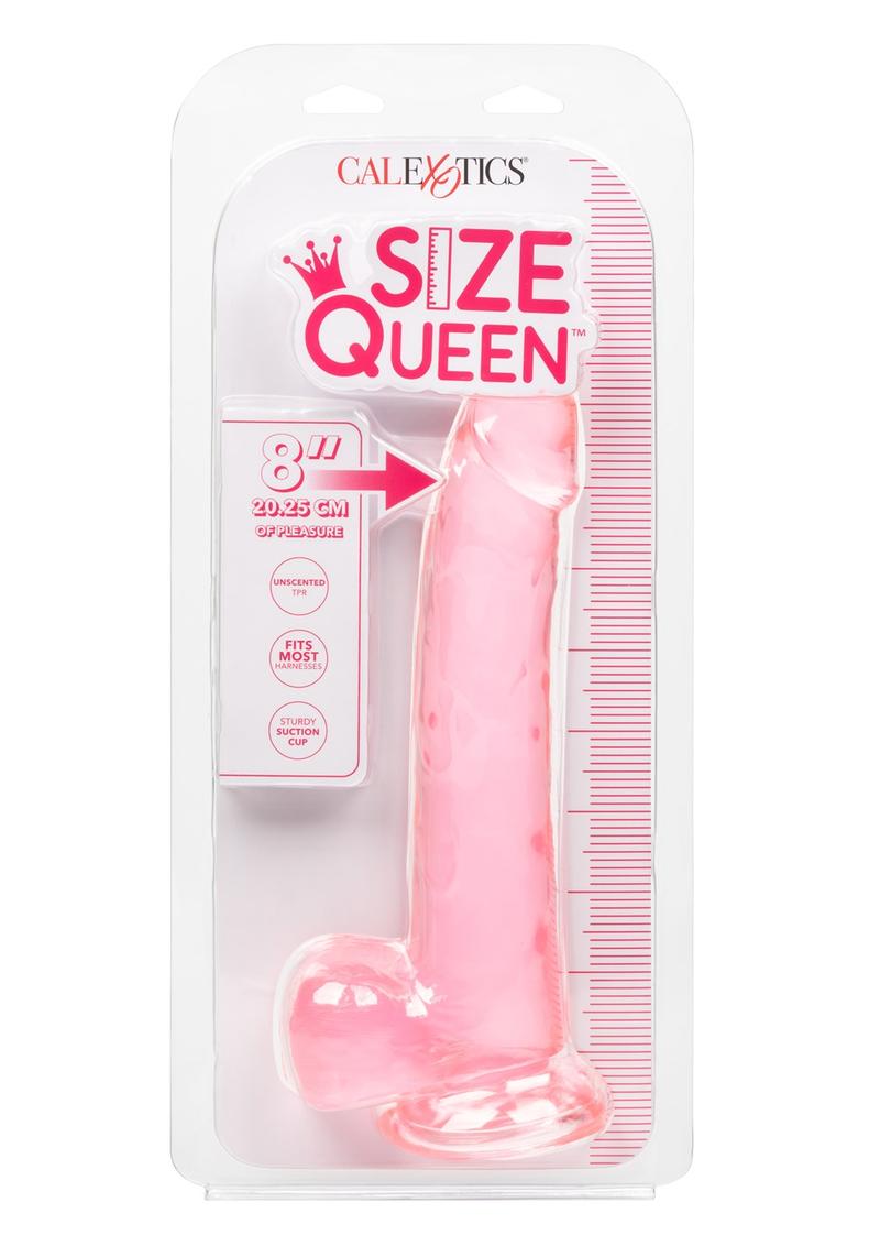 Consolador tamaño Queen - 8 pulgadas - Rosa