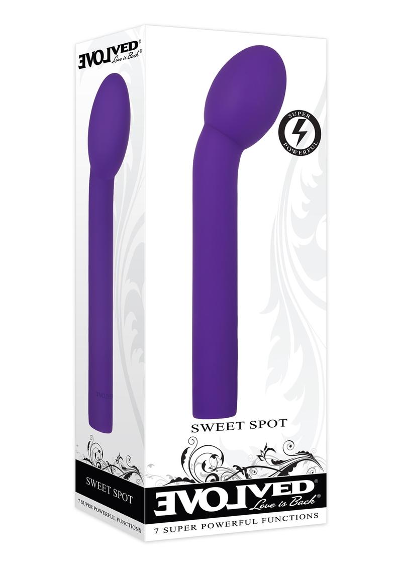 Vibrador de punto G recargable de silicona Sweet Spot - Morado