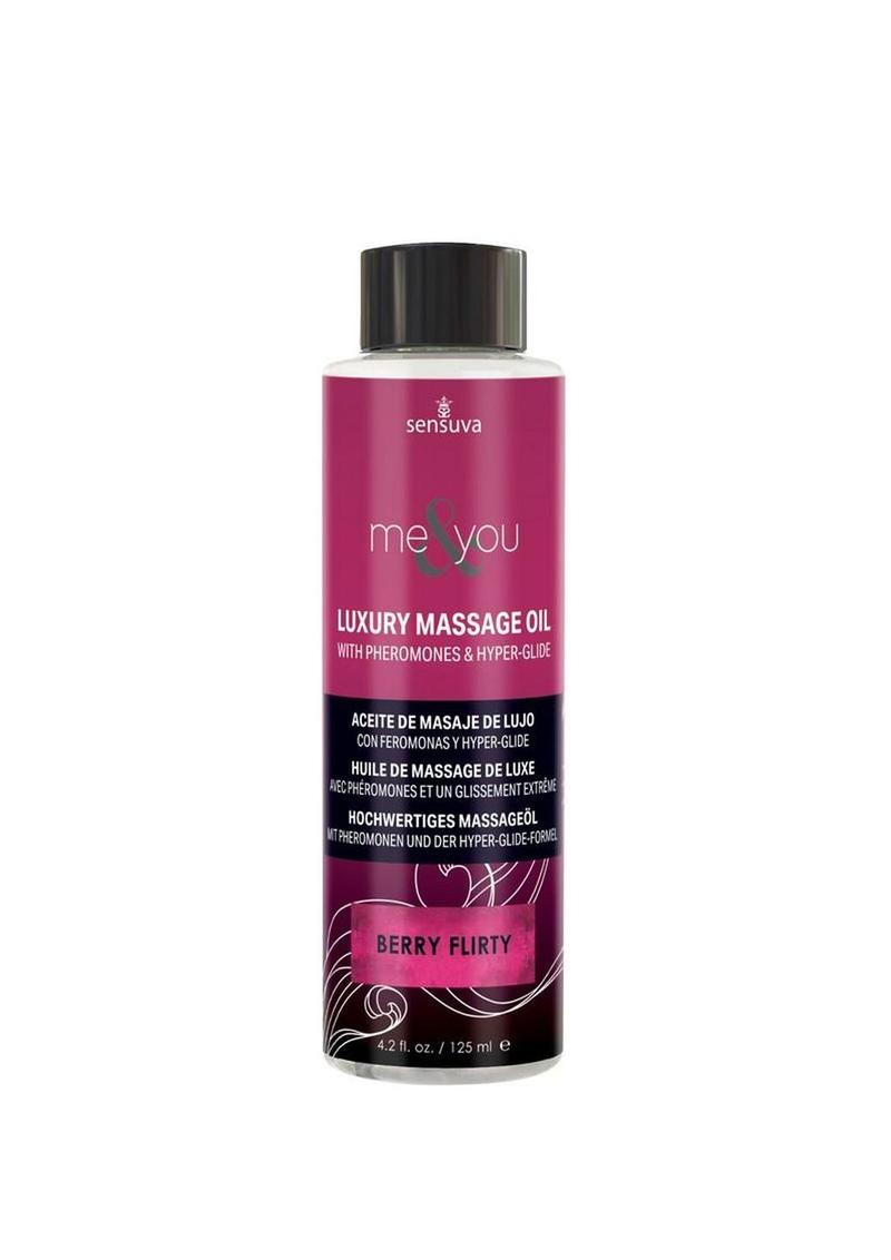 Aceite de masaje de lujo con feromonas Me and You Berry Flirt 4.2 oz