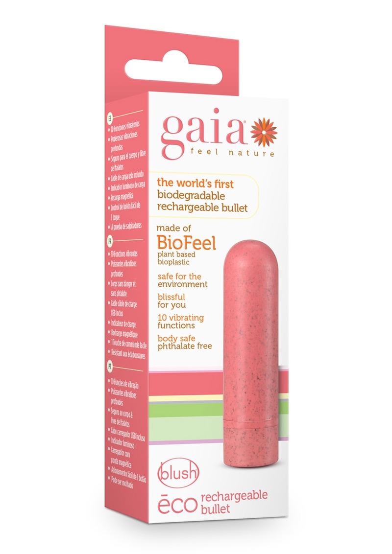 Vibrador bala recargable Gaia Eco - Coral