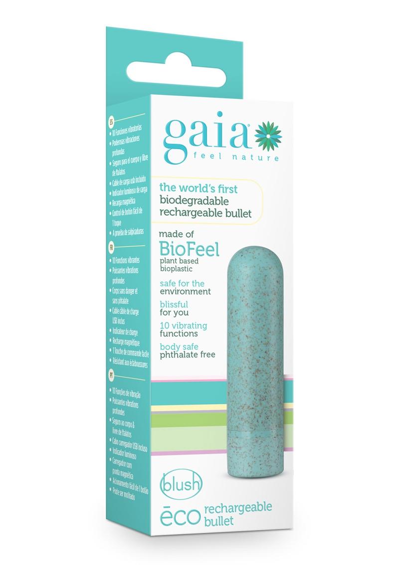 Vibrador bala recargable Gaia Eco - Aqua