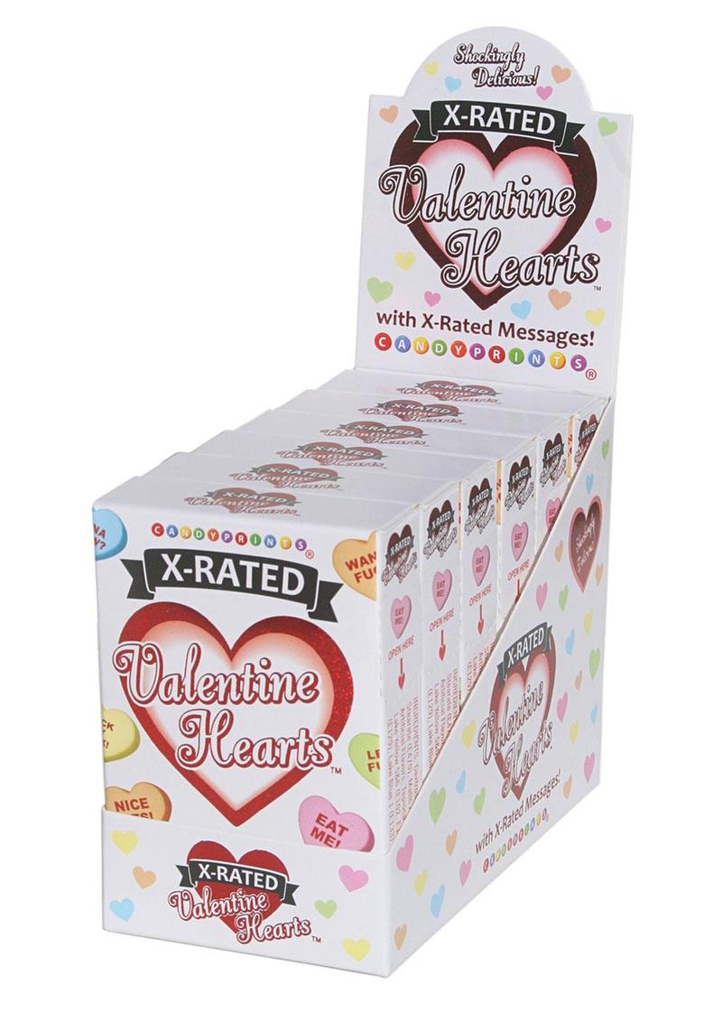 Exhibidor de dulces de San Valentín con clasificación X (6 paquetes por exhibidor)