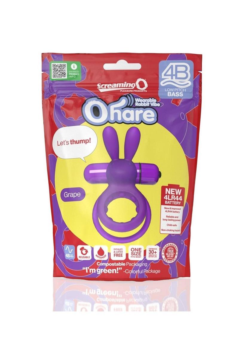Anillo vibrador para el pene Screaming O 4B Ohare - Uva