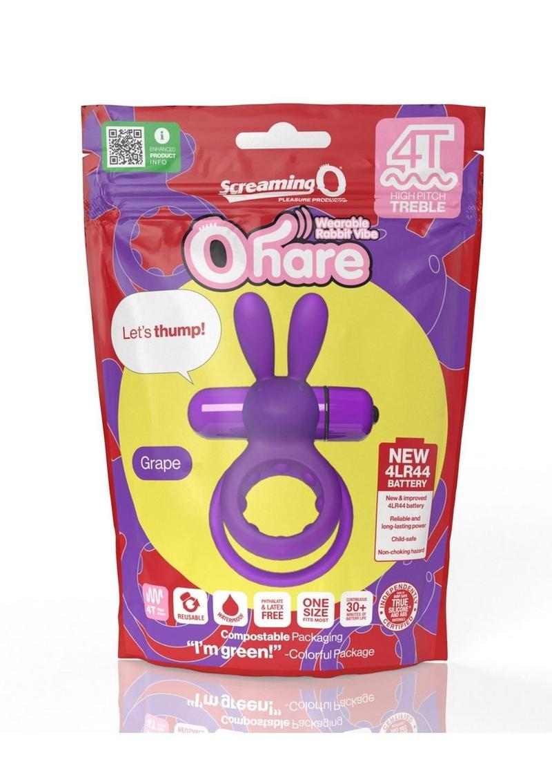 Anillo vibrador para el pene Screaming O 4T Ohare - Uva