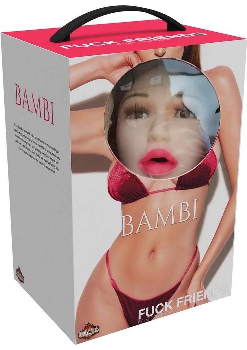 Muñeca inflable Bambi de Fuck Friends con kit de huevos recargables - Vainilla
