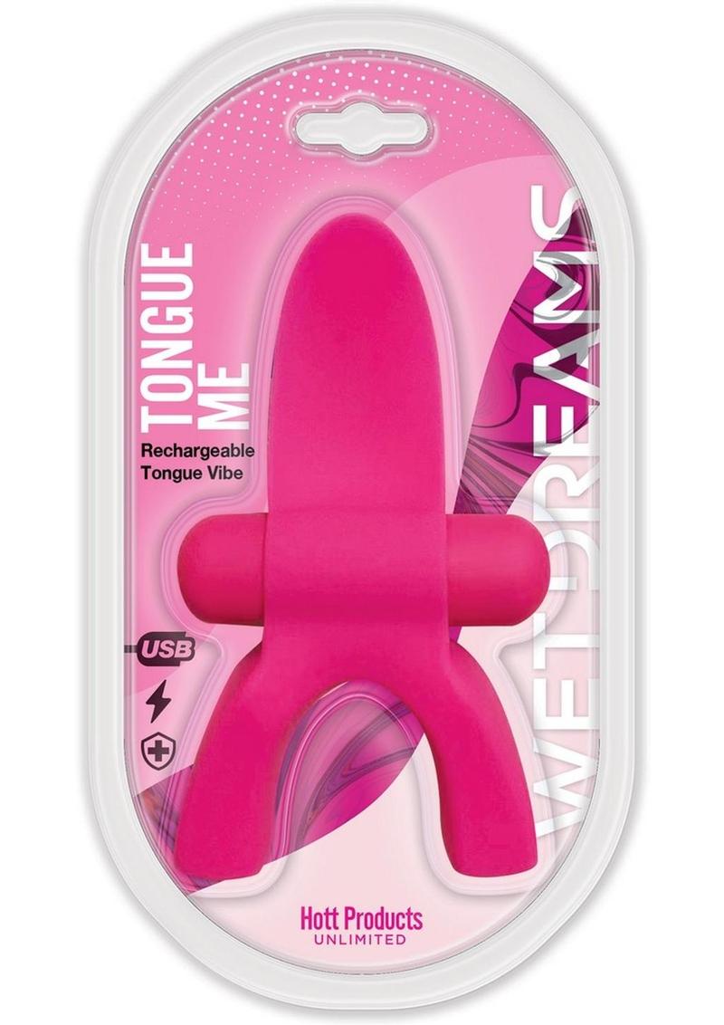 Vibrador lingual de silicona Tongue Me Extreme con protector bucal - Rosa