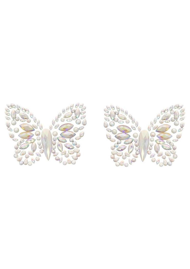 Pegatinas adhesivas para pezones Leg Avenue Chrysallis que brillan en la oscuridad - OS - Transparente
