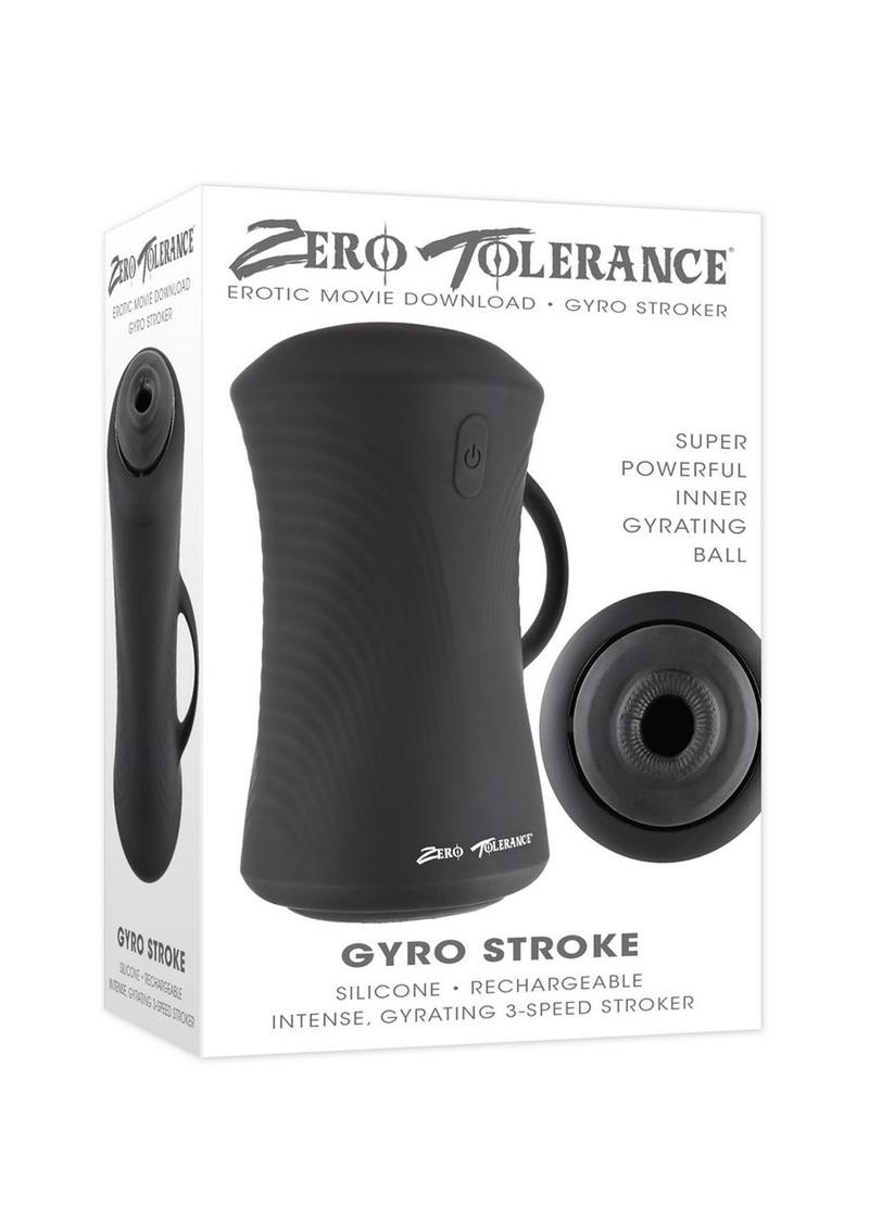 Masturbador recargable Zero Tolerance Gyro Stroker - Negro