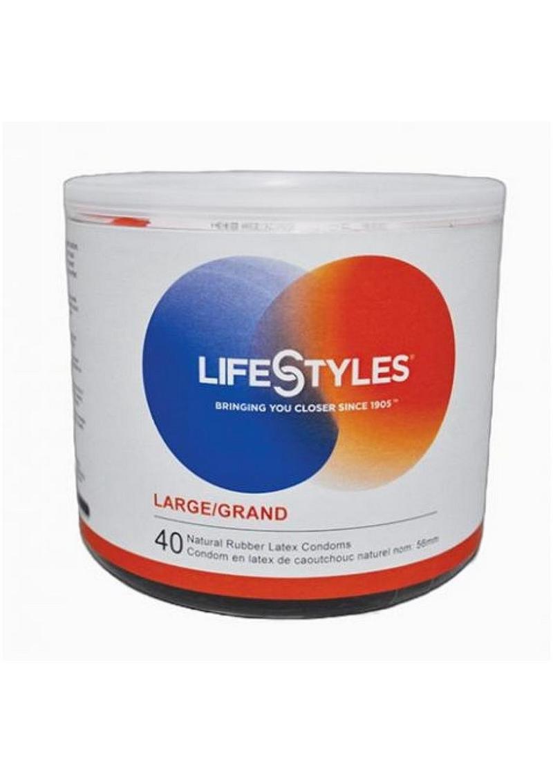 Tazón grande de 40 condones Lifestyles