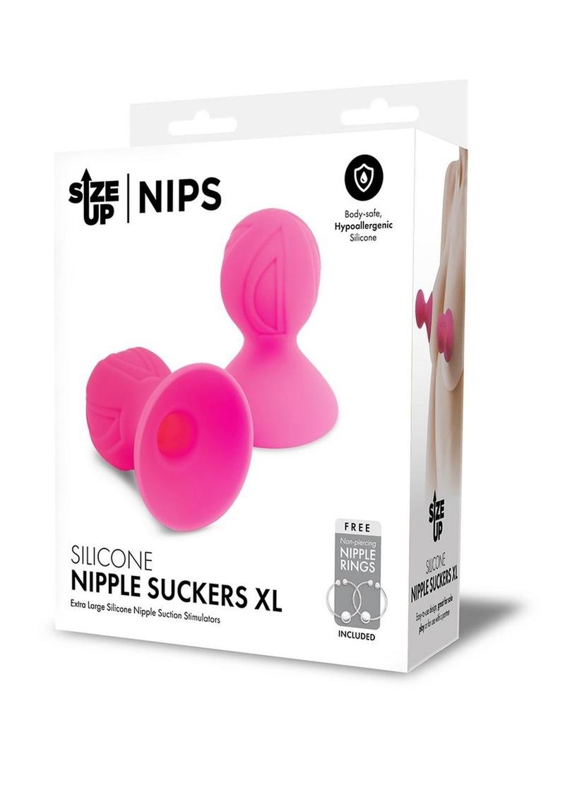Succionadores de pezones de silicona Size Up - XL - Rosa