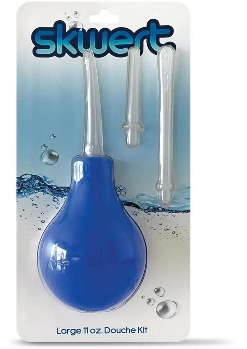 Kit de ducha vaginal grande Skwert de 11 oz - Azul