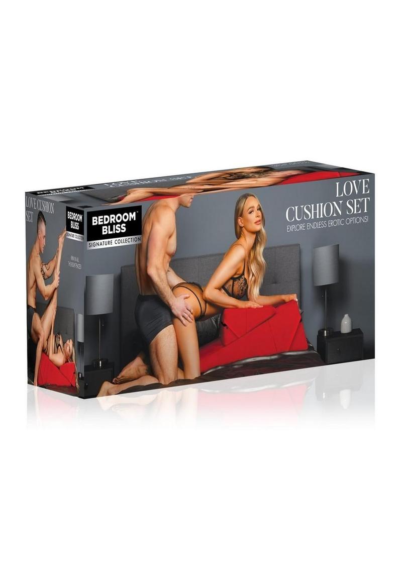 Juego de cojines Love de Bedroom Bliss - Rojo