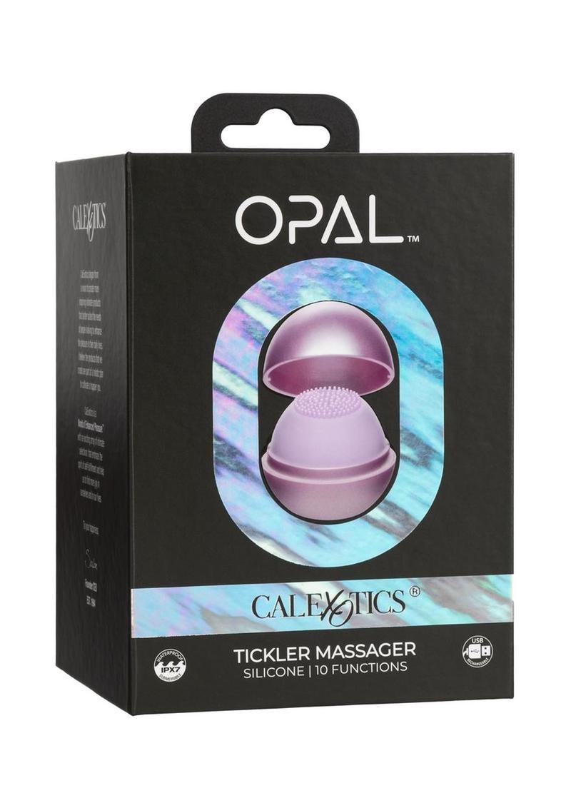 Masajeador recargable de silicona Opal Tickler - Morado