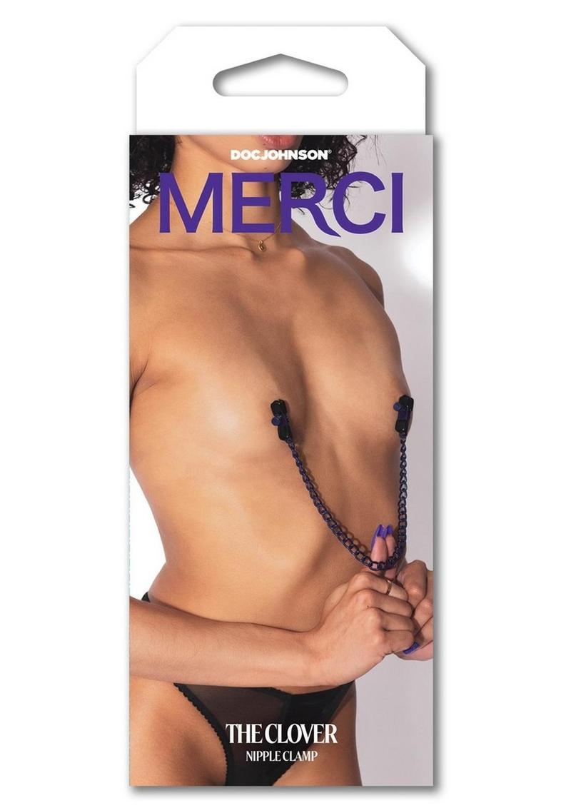 Pinzas para pezones Merci Chained Up - Moradas