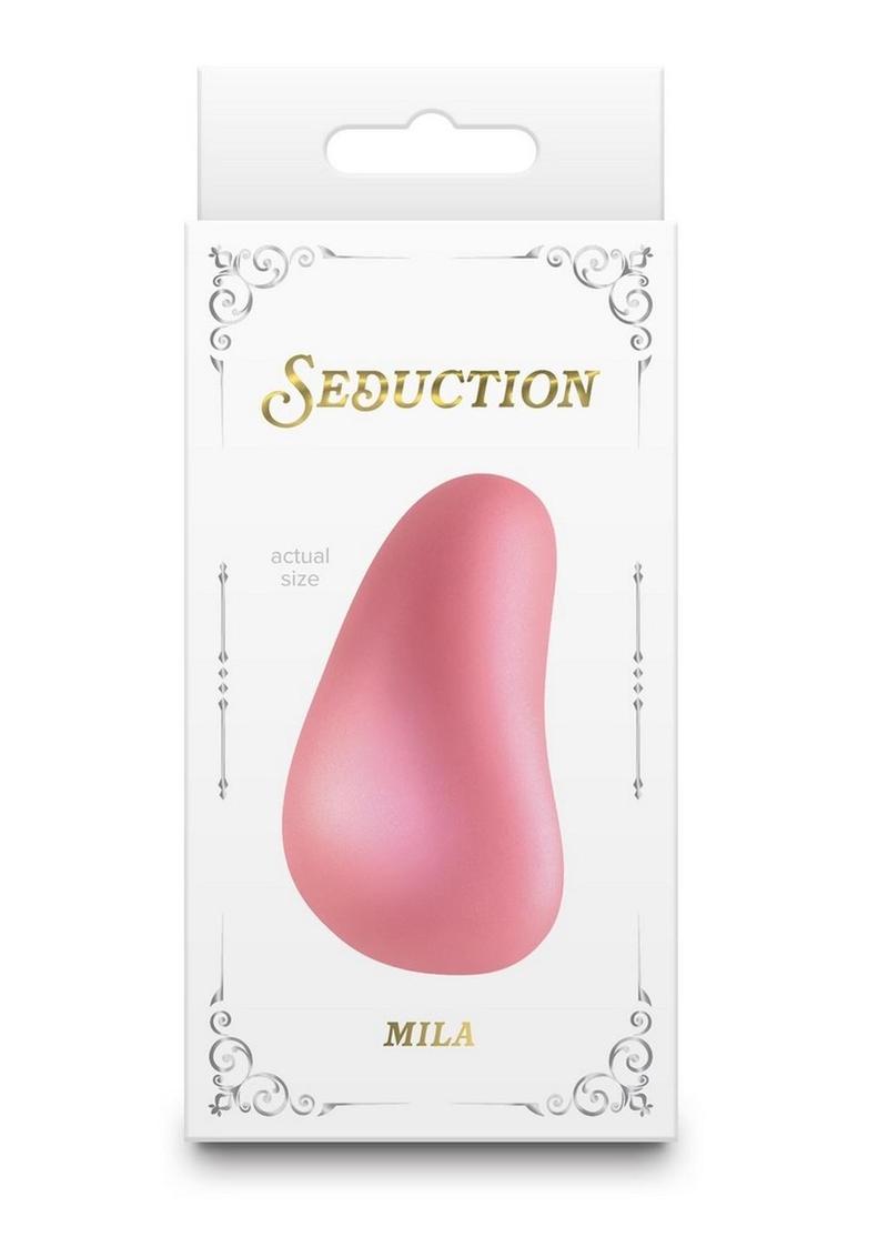 Masajeador de silicona recargable Seduction Mila - Oro rosa