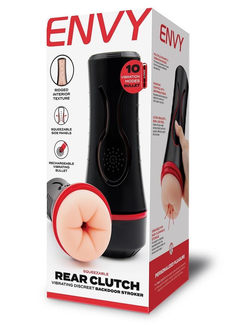 Embrague trasero apretable Envy Toys, vibrador discreto para masturbación trasera - Negro