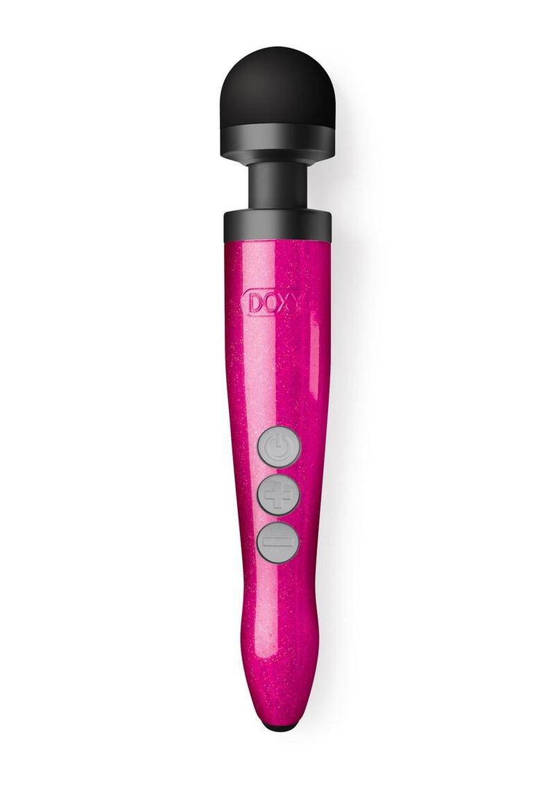 Masajeador corporal vibratorio recargable Doxy Die Cast 3R Wand - Rosa intenso