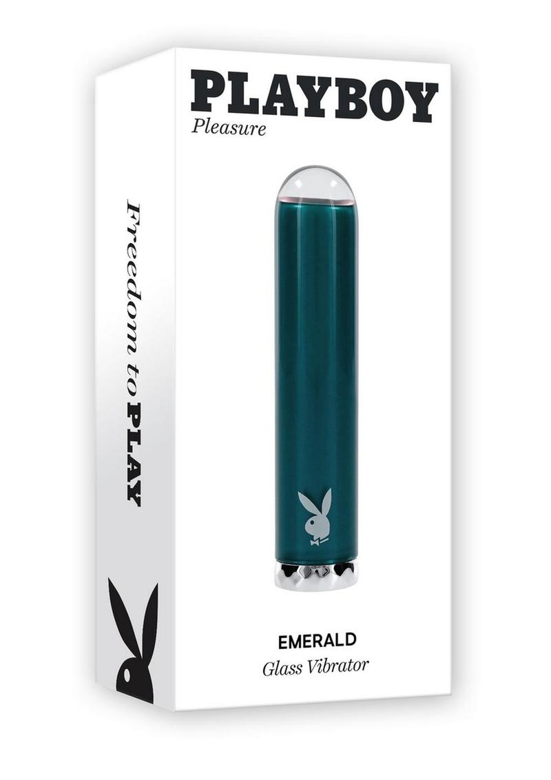 Vibrador de silicona recargable Playboy Emerald - Verde