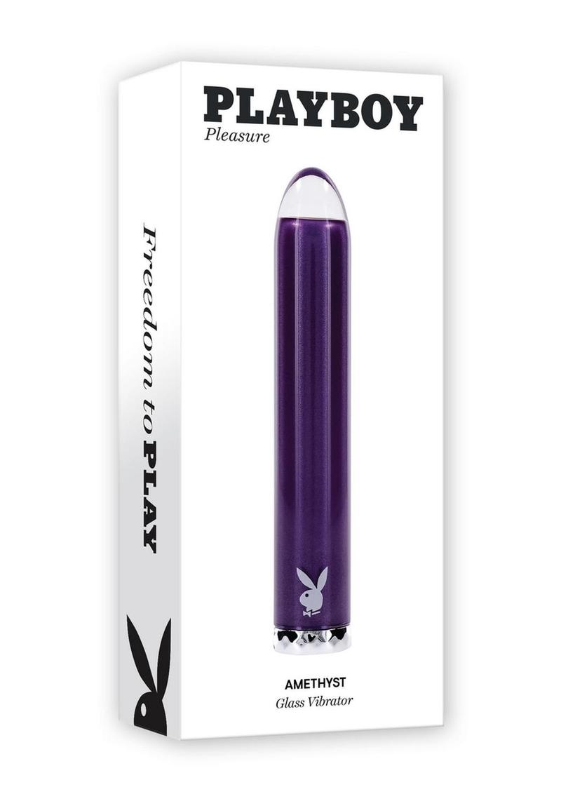 Vibrador de silicona recargable Playboy Amethyst - Morado