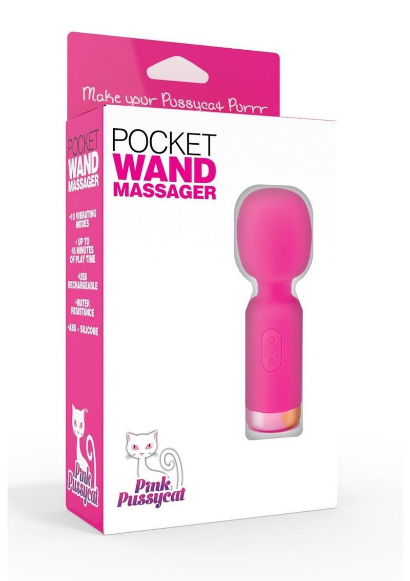 Masajeador vibrador de bolsillo recargable Pink Pussycat - Rosa