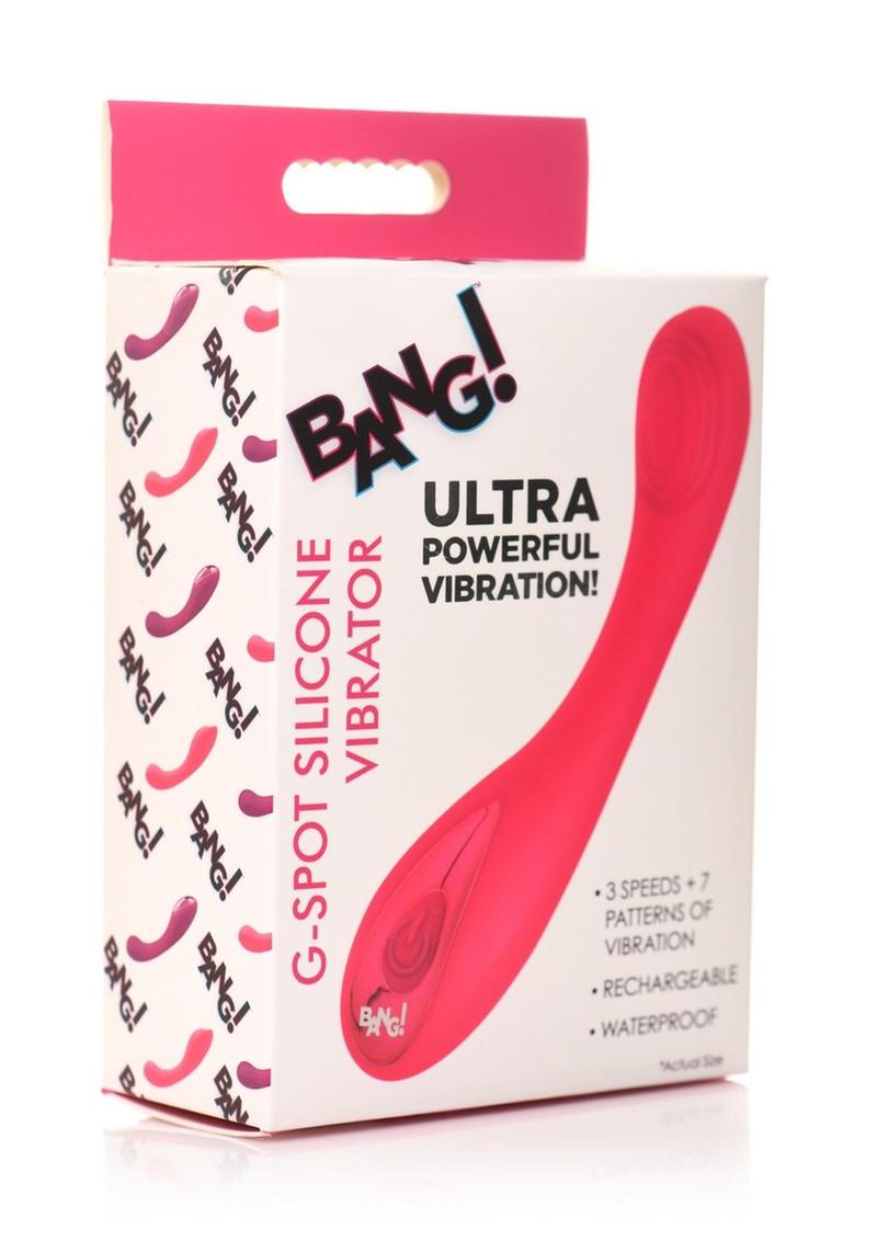Vibrador de silicona recargable Bang! G-Spot - Rosa