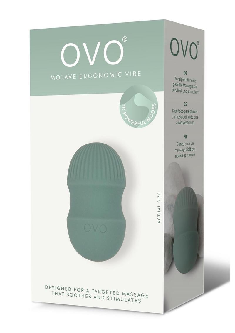 Mini vibrador de silicona recargable Ovo Earth Mojave - Verde
