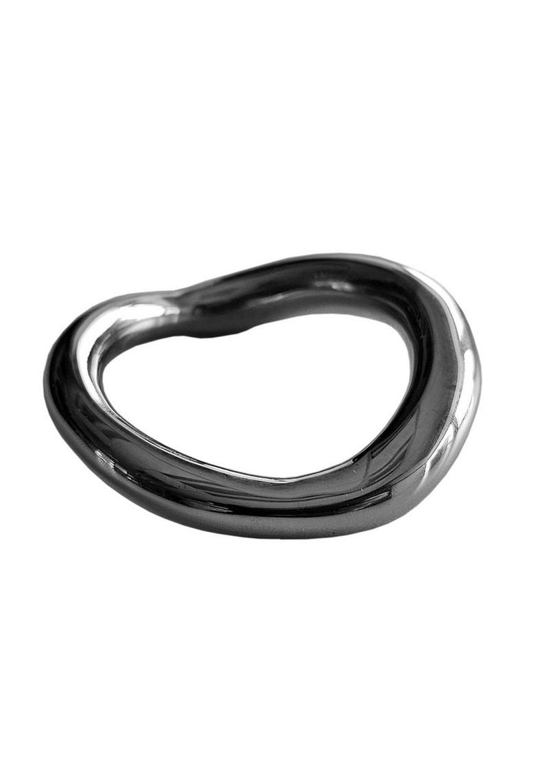 Anillo ergonómico para el pene de acero inoxidable Rouge