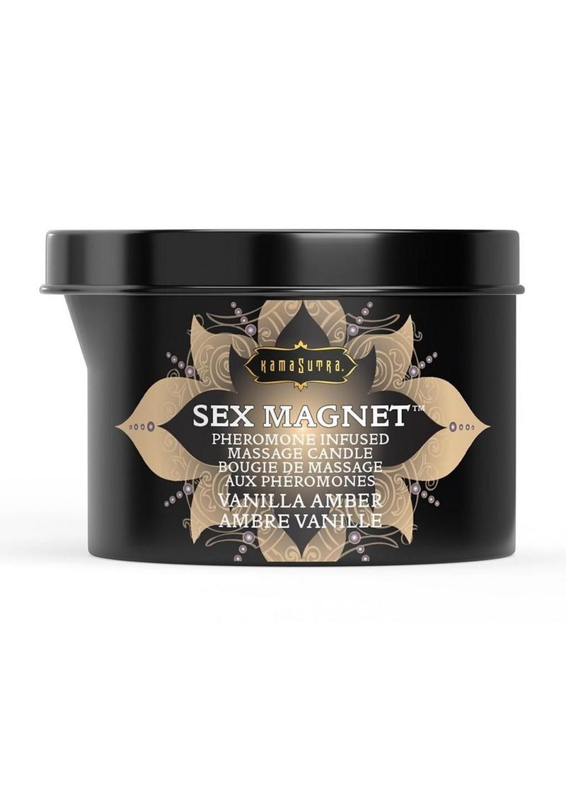 Vela de ámbar y vainilla con pico vertedor Kama Sutra Sex Magnet de 6 oz.