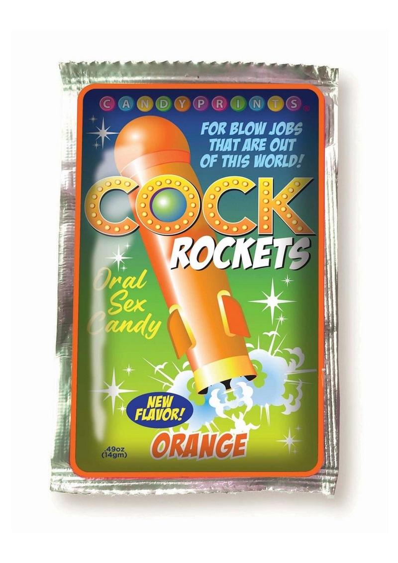 Caramelos para sexo oral Cock Rockets - Naranja
