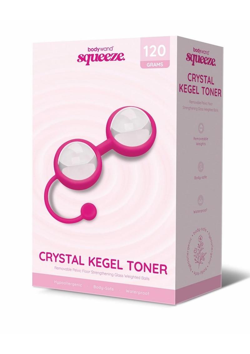 Tónico de Kegel de cristal Bodywand Squeeze con peso de 120 g