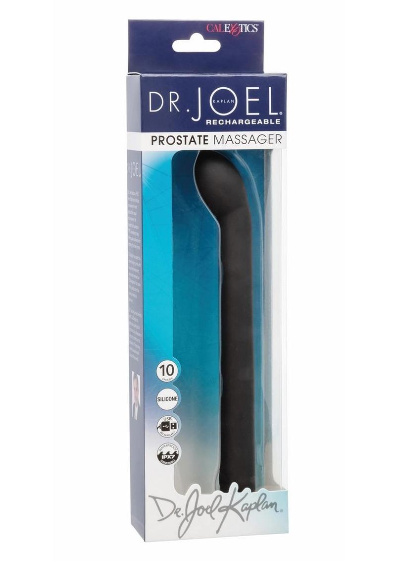 Masajeador de próstata recargable de silicona Dr. Joel Kaplan - Negro