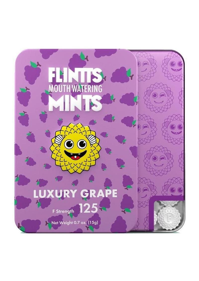 Delicias bucales deliciosas Flintts Mints - Uva de lujo (concentración F 125) - 28-30 por lata