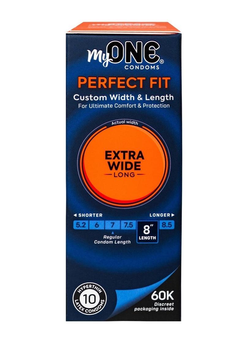 Condones My ONE extra anchos y largos (paquete de 10)