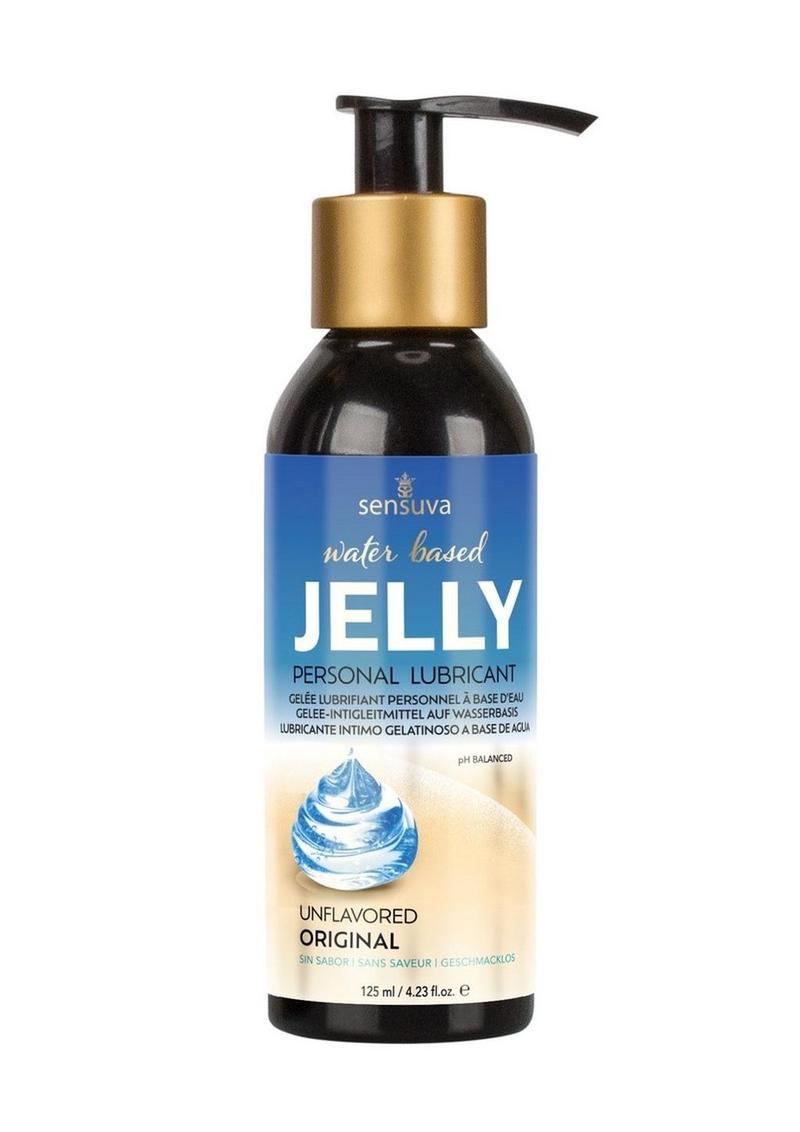 Lubricante personal a base de agua Sensuva Jelly 4oz.