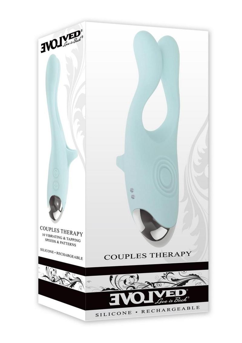 Vibrador de silicona recargable para terapia de pareja - Verde
