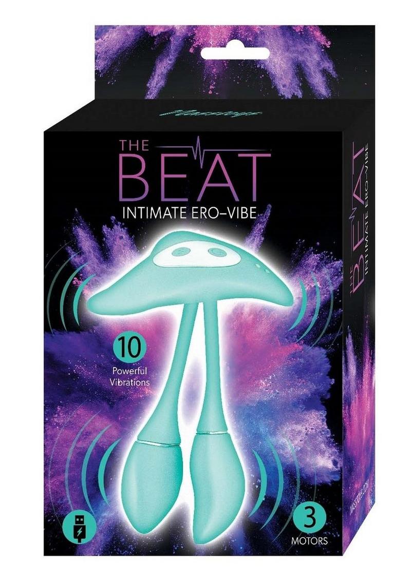 Vibrador de silicona recargable The Beat Intimate Ero-Vibe - Aqua