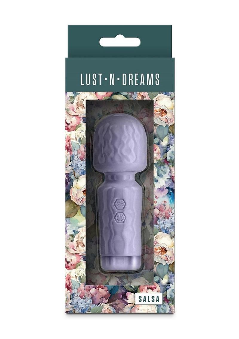 Varita corporal pequeña de silicona recargable Salsa Lust-N-Dreams - Lavanda