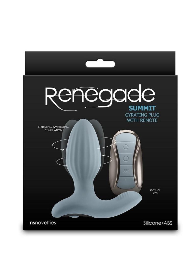 Estimulador de próstata de silicona recargable Renegade Summit - Gris